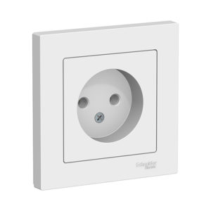 Розетка без заземления, 16А, в сборе Schneider Electric ATLASDESIGN, цвет белый