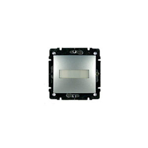 Legrand 770217 Выключатель без фиксации с подсветкой с держателем этикетки Valena 10 A 12 В~ алюминий