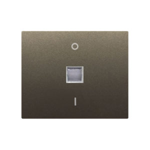 Legrand 771218 Клавиша двухполюсного выключателя с индикацией темная бронза