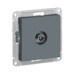 Механизм телевизионной розетки (TV антенна коннектор) Schneider Electric ATLASDESIGN, цвет грифель