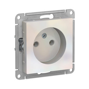 Механизм розетки без заземления, 16А Schneider Electric ATLASDESIGN, цвет жемчуг
