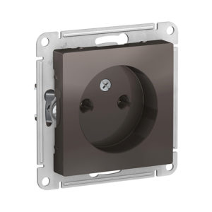 Механизм розетки без заземления, 16А Schneider Electric ATLASDESIGN, цвет мокко