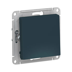 Механизм выключателя с самовозвратом сх.1, 10АХ, Schneider Electric ATLASDESIGN, цвет изумруд