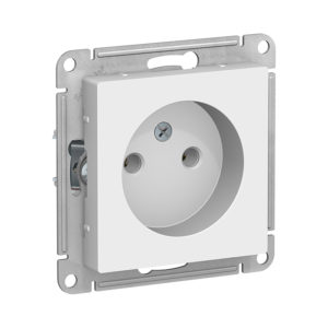 Механизм розетки без заземления, 16А Schneider Electric ATLASDESIGN, цвет белый