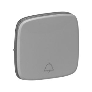 Legrand 755017 Лицевая панель выключателя с символом “Звонок” Valena Allure алюминий