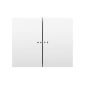 Legrand 771079 Лицевая панель двухклавишного выключателя с индикацией белый