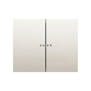 Legrand 771579 Лицевая панель двухклавишного выключателя с индикацией жемчуг