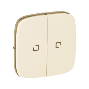 Legrand 755226 Лицевая панель выключателя двухклавишного с подсветкой Valena Allure слоновая кость