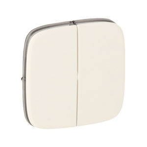 Legrand 755029 Лицевая панель выключателя двухклавишного Valena Allure жемчуг