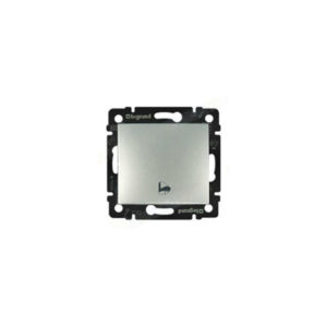 Legrand 770216 Выключатель без фиксации с символом звонка Valena 10 A 250 В~ алюминий