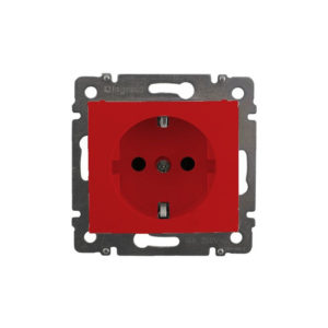 Legrand 774327 Силовая розетка Valena 2К+3 на винтах с блокировкой 10/16 А 230/250 В~ красныйбре