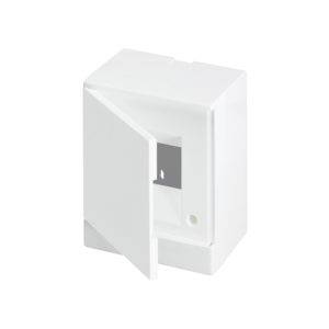 Бокс навесной 4М белая дверь ABB Basic E (с клеммами)