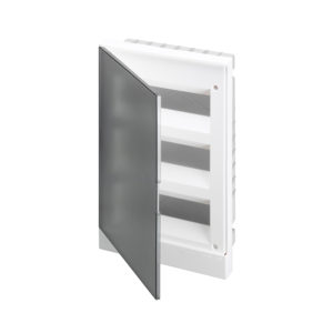 Бокс в нишу 36М серая дверь ABB Basic E (с клеммами)
